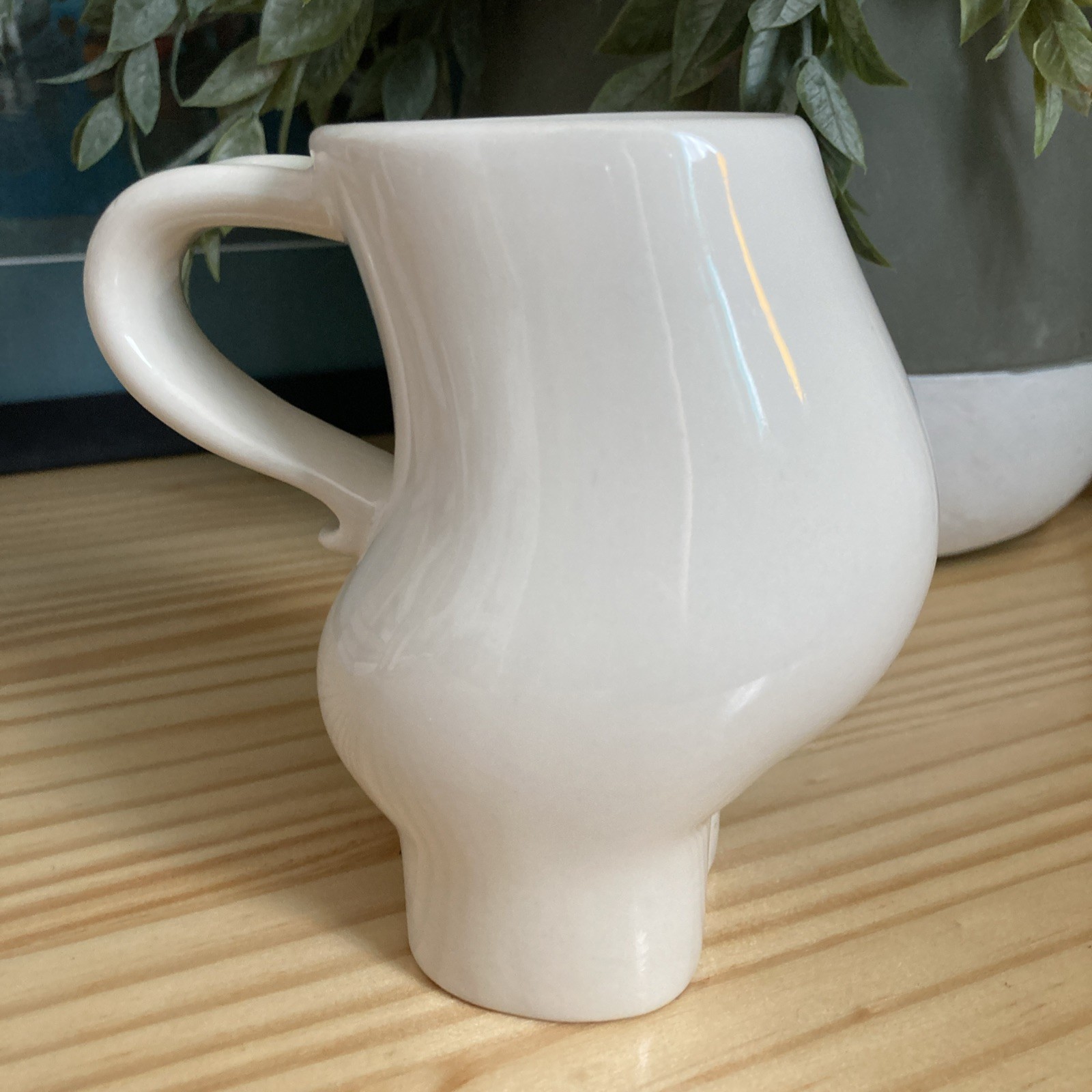 Vintage Barbara Dale Pregnant Belly White Ceramic Mug Maternity Mug 5\ Vintage Barbara Dale Pregnant Belly White Ceramic Mug Maternity Mug 5\