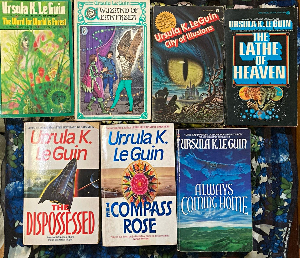 Ursula K. Le Guin PB Lot of 7 UK Earthsea + Forest + Dispossessed + Lathe