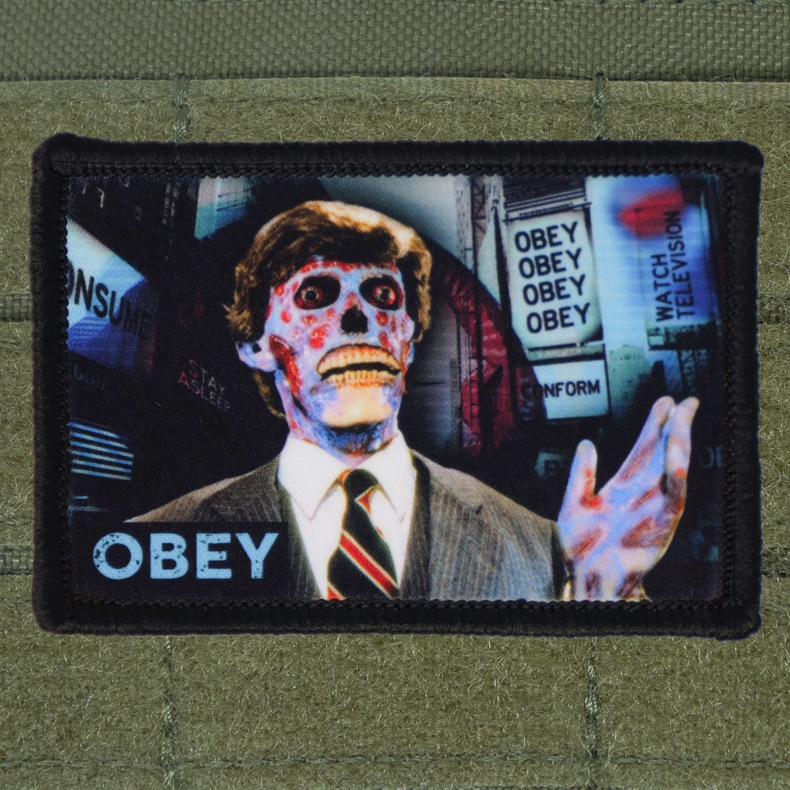 They Live Obey Consume Patch Moral Tactical Hook & Loop 3x2