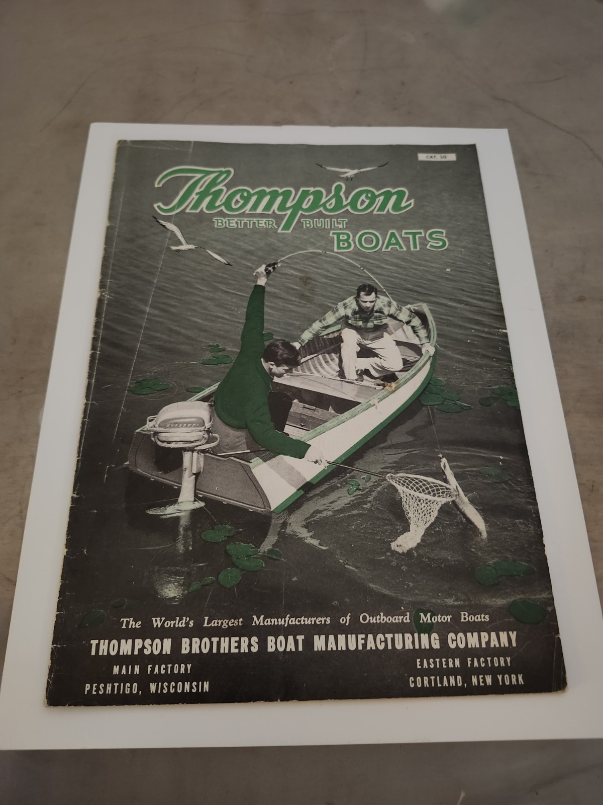 THOMPSON BROTHERS BOAT MANUFACTURING COMPANY SALES CATALOG NO.50 VINTAGE 1940s THOMPSON BROTHERS BOAT MANUFACTURING COMPANY SALES CATALOG NO.50 VINTAGE 1940s