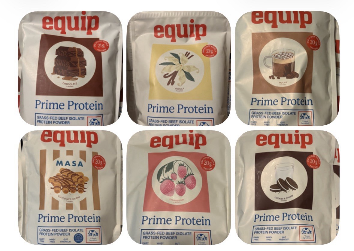 Equip Prime Protein Chocolate, Vanilla, Strawberry, Cookies Cream, Churro, Mocha