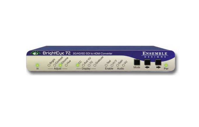Ensemble Designs BrightEye 72 3G/HD/SD SDI to HDMI Converter + PSU Ensemble Designs BrightEye 72 3G/HD/SD SDI to HDMI Converter + PSU