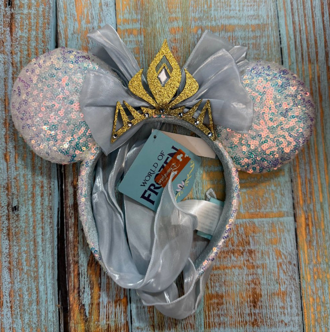 Genuine Disney Parks Frozen Elsa Anna Minnie Mouse Ears Headband New