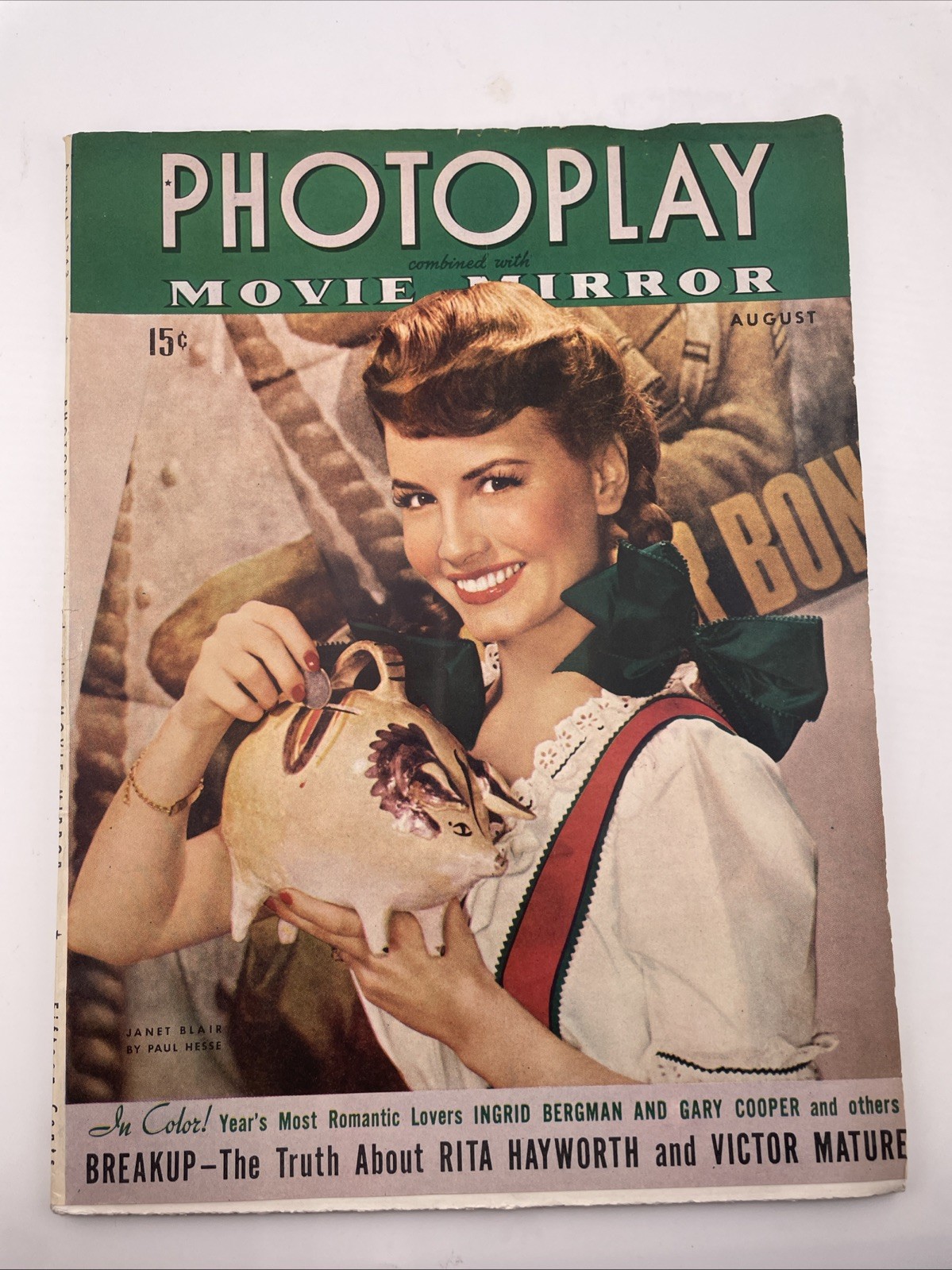 PhotoPlay/Movie Mirror Magazine, Janet Blair Cover Ingrid Bergman Gary Cooper #9