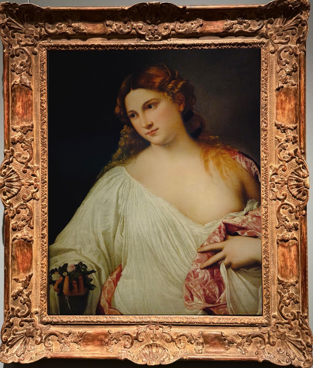 Hand Painted Classical Oil Painting Flora Goddess Art Canvas Vintage Style