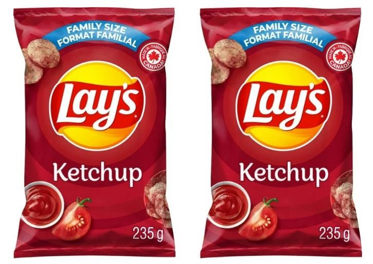 Lay\'s Ketchup Flavored Potato Chips, 220g (2 Pack) Lay\'s Ketchup Flavored Potato Chips, 220g (2 Pack)