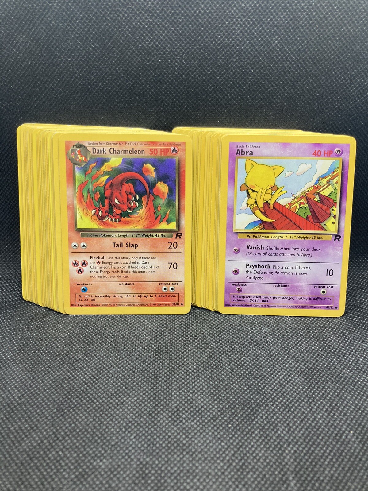 Complete Pokémon Team Rocket Set Com/UC 48 cards NM-PL WOTC Vintage Original