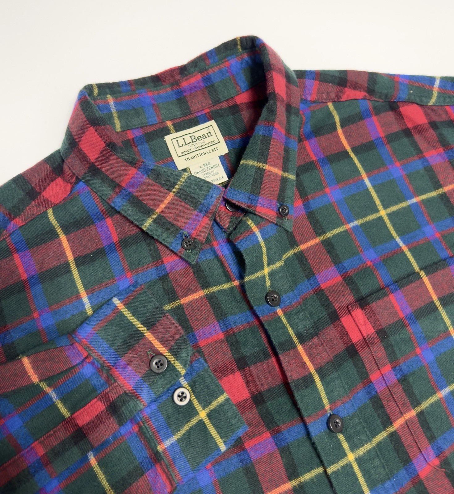 L.L.Bean Mens Scotch Plaid Flannel Shirt Traditional Fit Chamois Multicolor Sz L L.L.Bean Mens Scotch Plaid Flannel Shirt Traditional Fit Chamois Multicolor Sz L