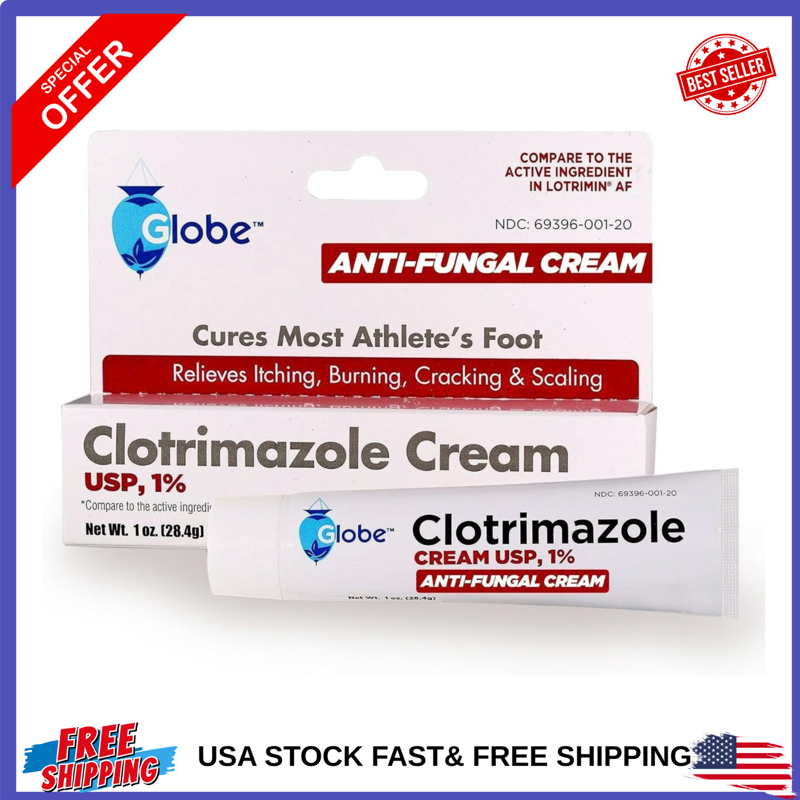 Anti-Fungal Cream 1% 1oz Tube