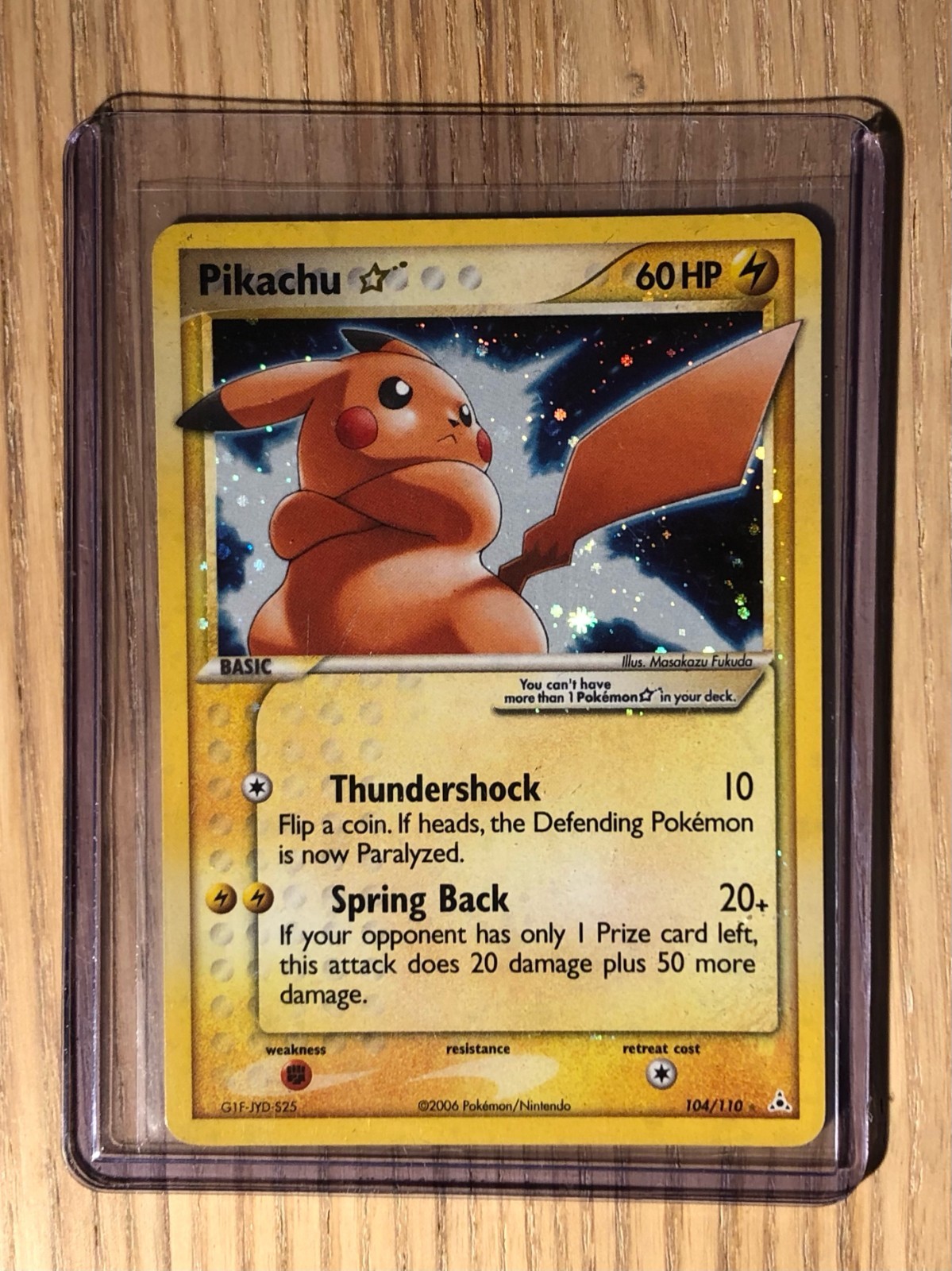 Pikachu Star 104/110 EX Holon Phantoms Holo Pikachu Star 104/110 EX Holon Phantoms Holo