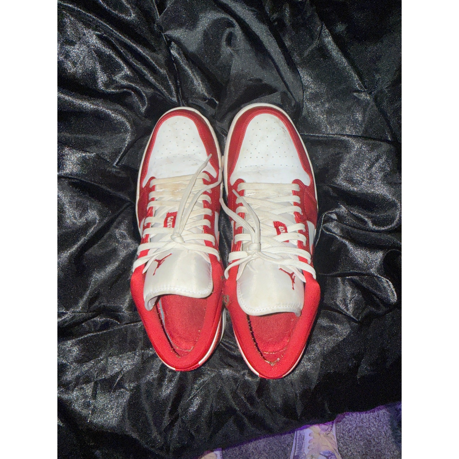 Air Jordan 1 Low Gym Red White Mens US 11 553558-611 Sneakers No Box