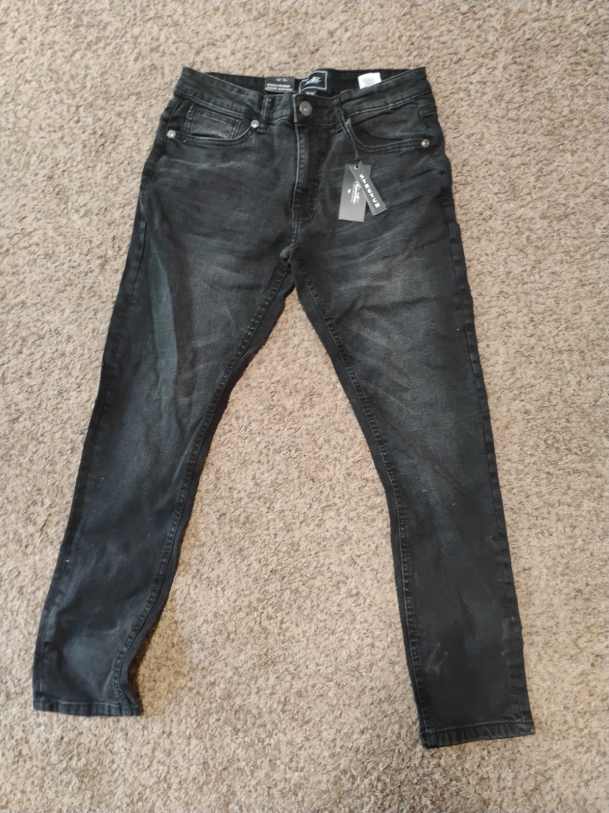 NWT Primitive Skateboarding Mens Jeans W31 L30 Skinny Fit Black Denim Pants
