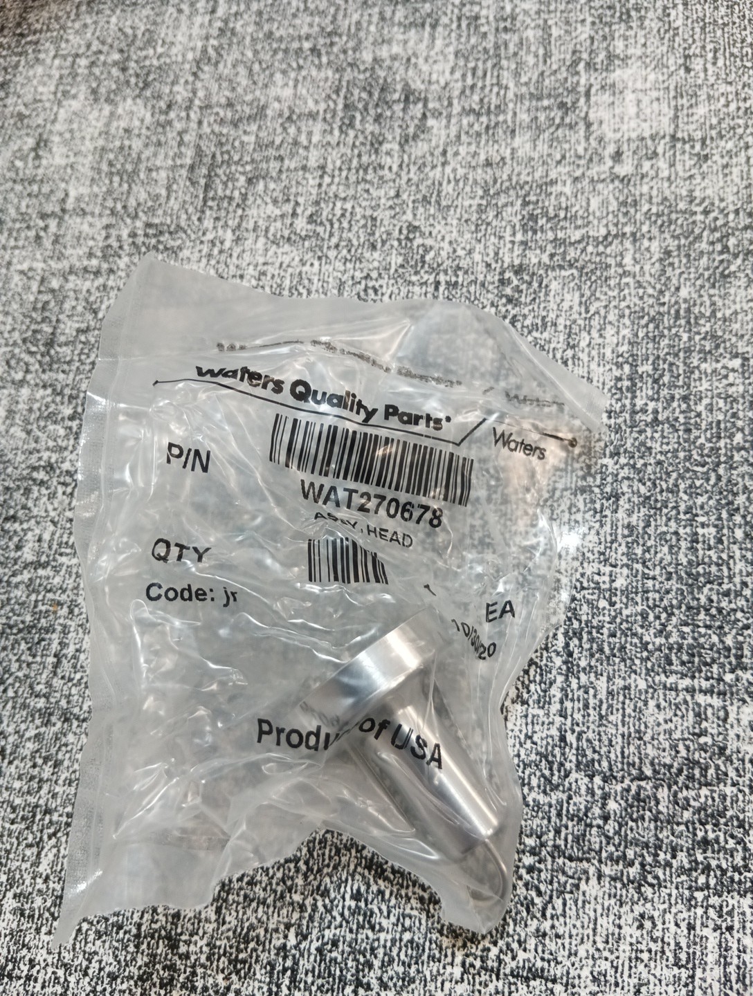 Waters Assy Pump Head HPLC WAT270678