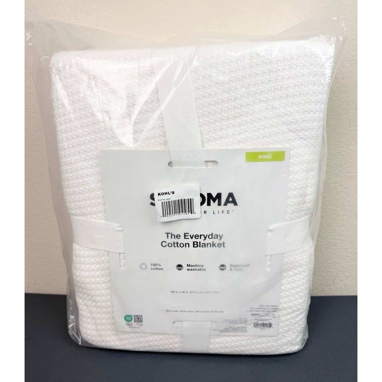 Sonoma The Everyday Cotton Blanket King Size (108\ Sonoma The Everyday Cotton Blanket King Size (108\