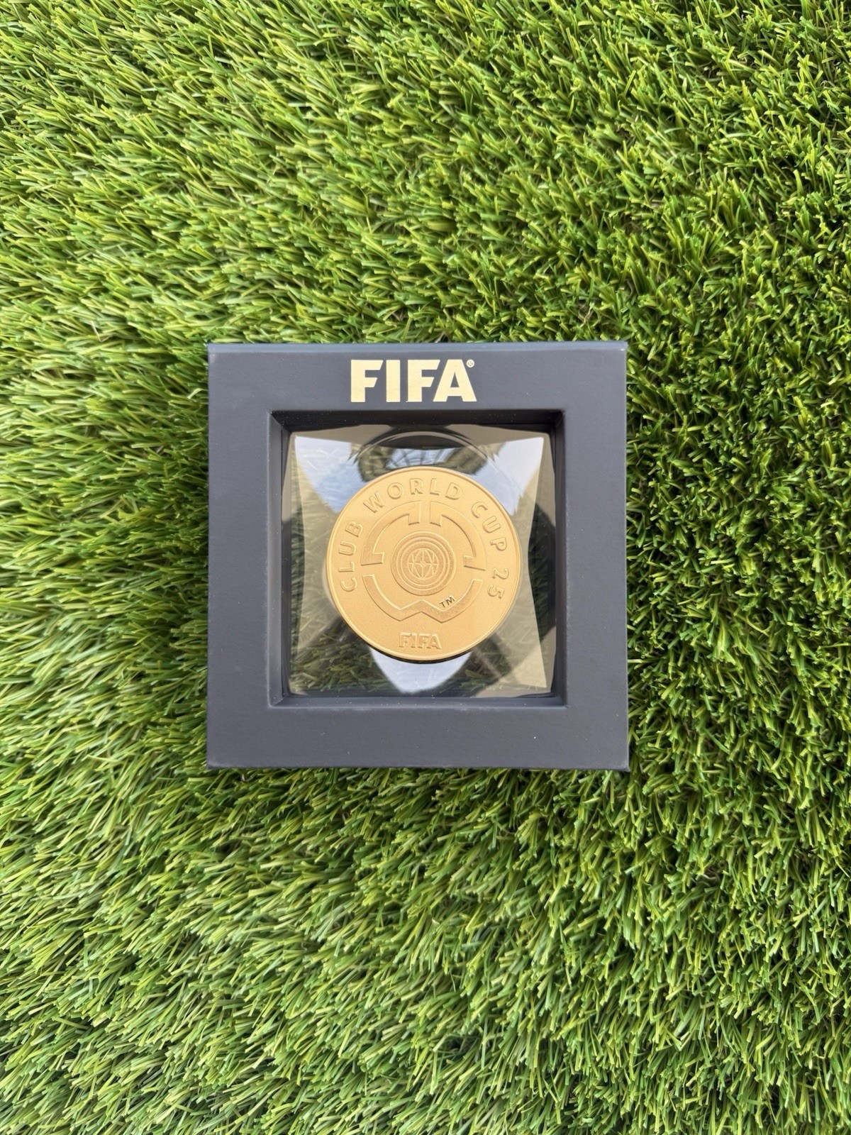 FIFA Club World Cup 2025 Final Draw - Gold Medal in Black Display Box RARE FIFA Club World Cup 2025 Final Draw - Gold Medal in Black Display Box RARE
