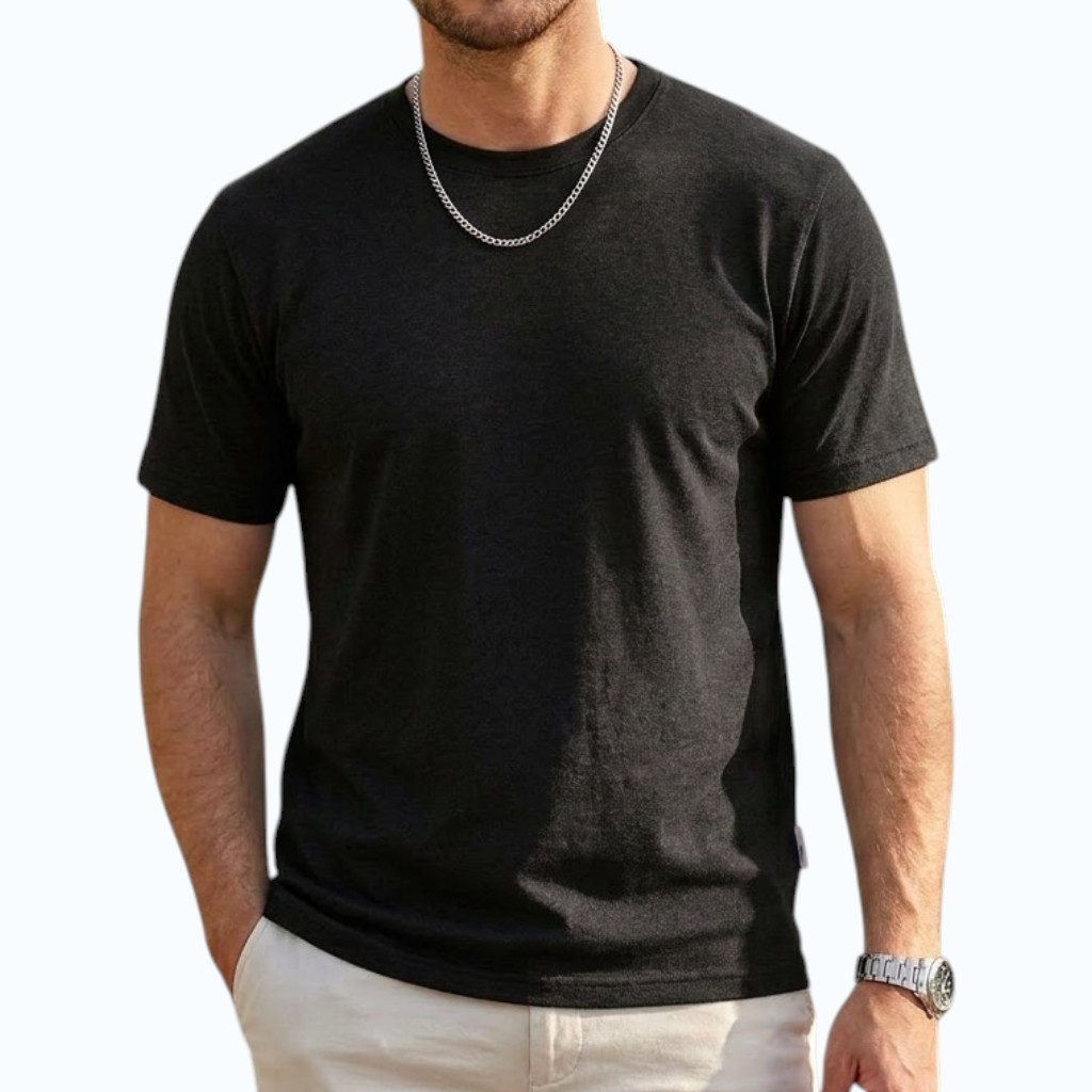 Premium Athletic Fitted T-Shirt Moisture Wicking Crew Neck Short Sleeve Shirt