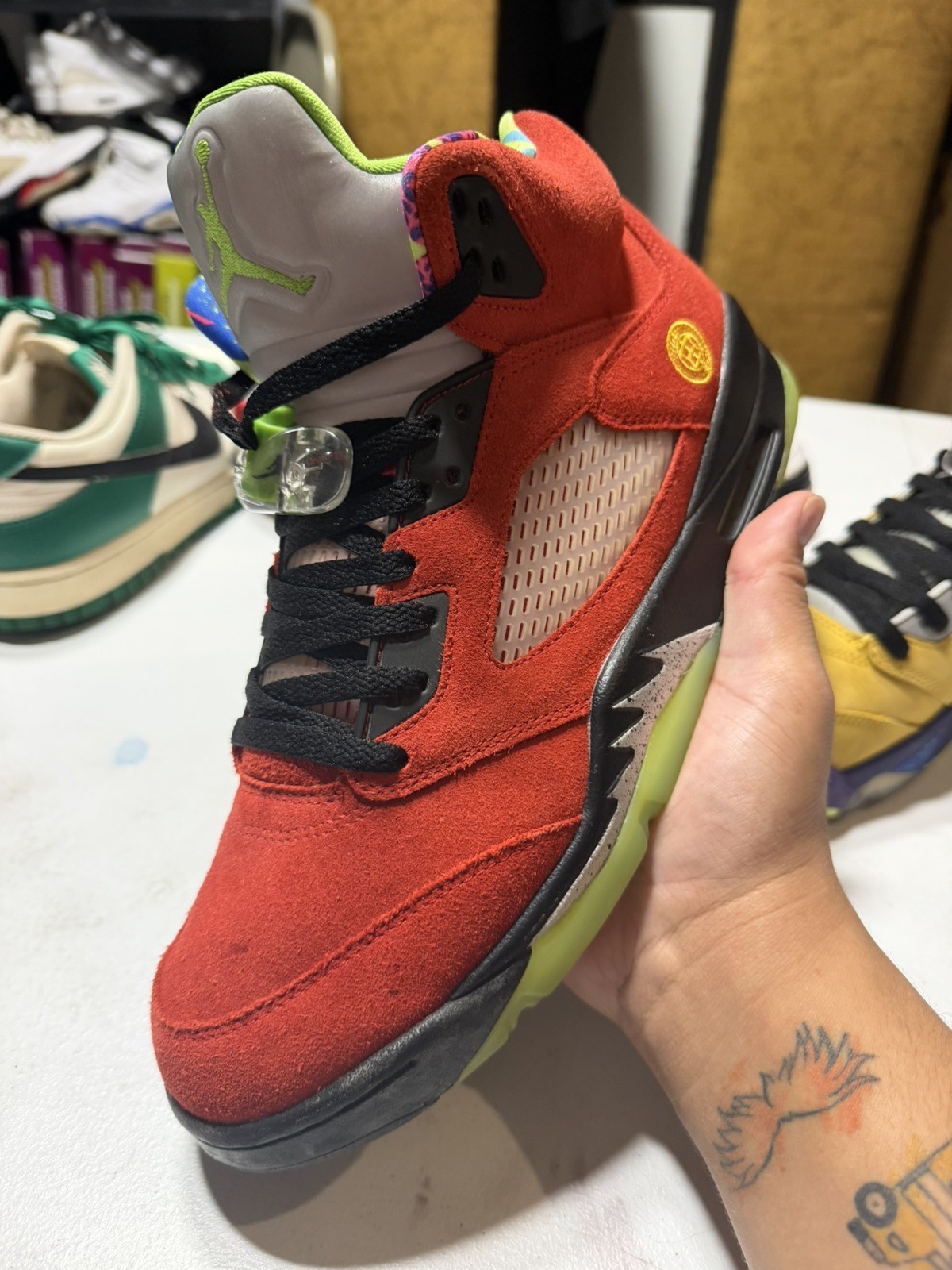 Air Jordan 5 Retro SE What The 2020 Varsity Maize Red CZ5725-700 Mens Size 11