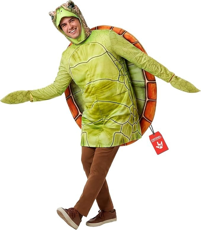 Morph Adult Turtle Costume Men`s Women`s Sea Turtle Shell Suit & Hood L XL Morph Adult Turtle Costume Men`s Women`s Sea Turtle Shell Suit & Hood L XL