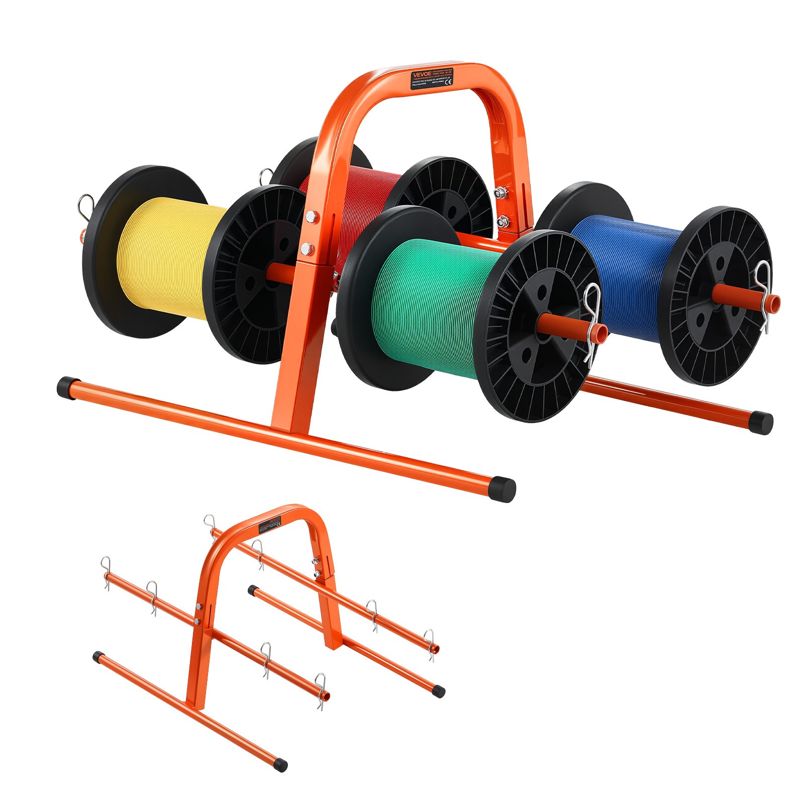 VEVOR Hand Caddy Wire Dispenser for Up to 8 Spools Electrical Industrial Retail