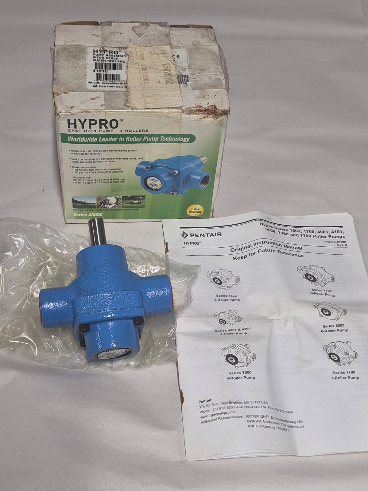 HYPRO 4101C PUMP NOS 4000 SERIES CAST IRON 2600 RPM HYPRO 4101C PUMP NOS 4000 SERIES CAST IRON 2600 RPM