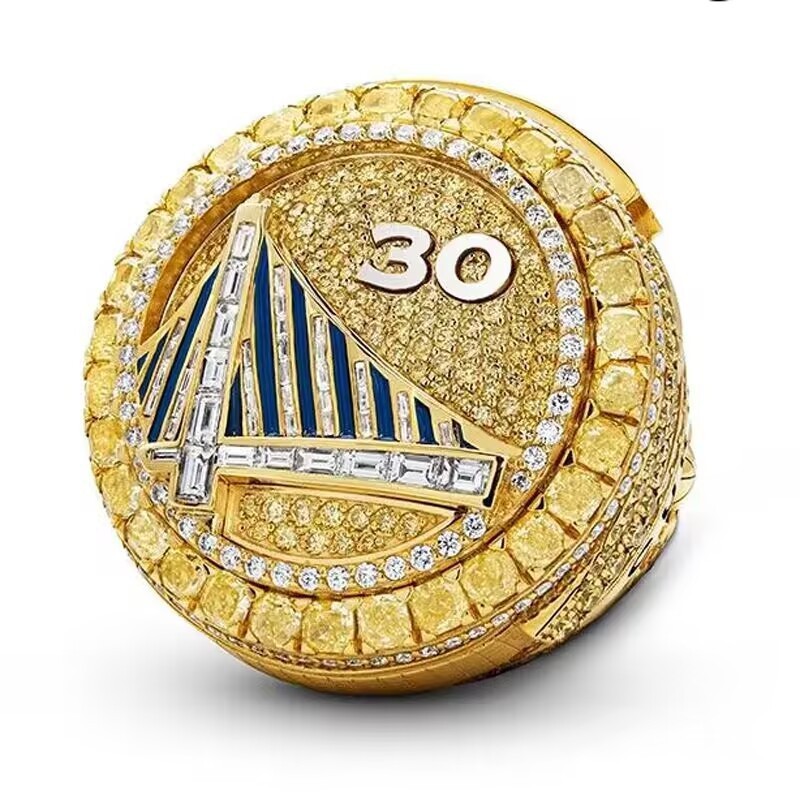 NBA 2022 Golden Warriors Championship Ring Rotating Curry #30 NBA 2022 Golden Warriors Championship Ring Rotating Curry #30