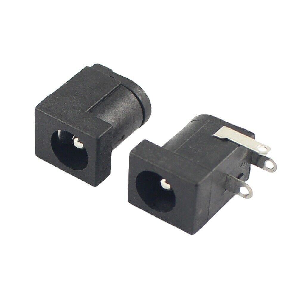 5Pcs DC Power Jack Female DIP 3Pin Socket Connector DC005 5.5x2.1mm For Arduino