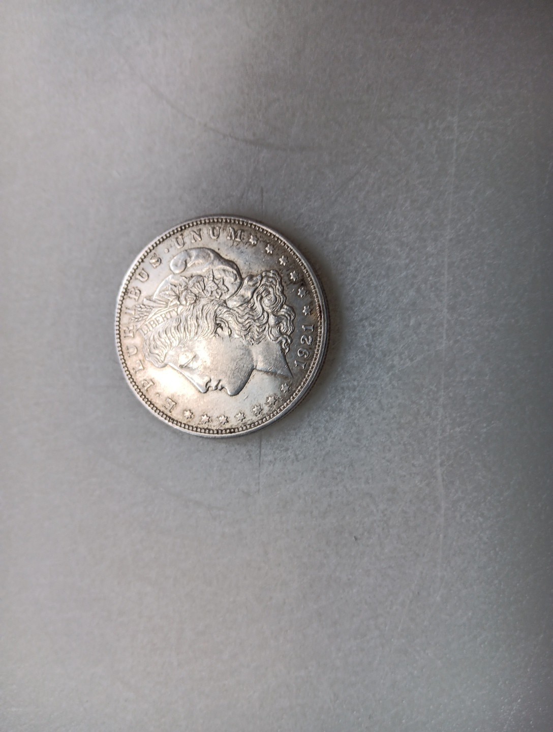 1921 d morgan silver dollar