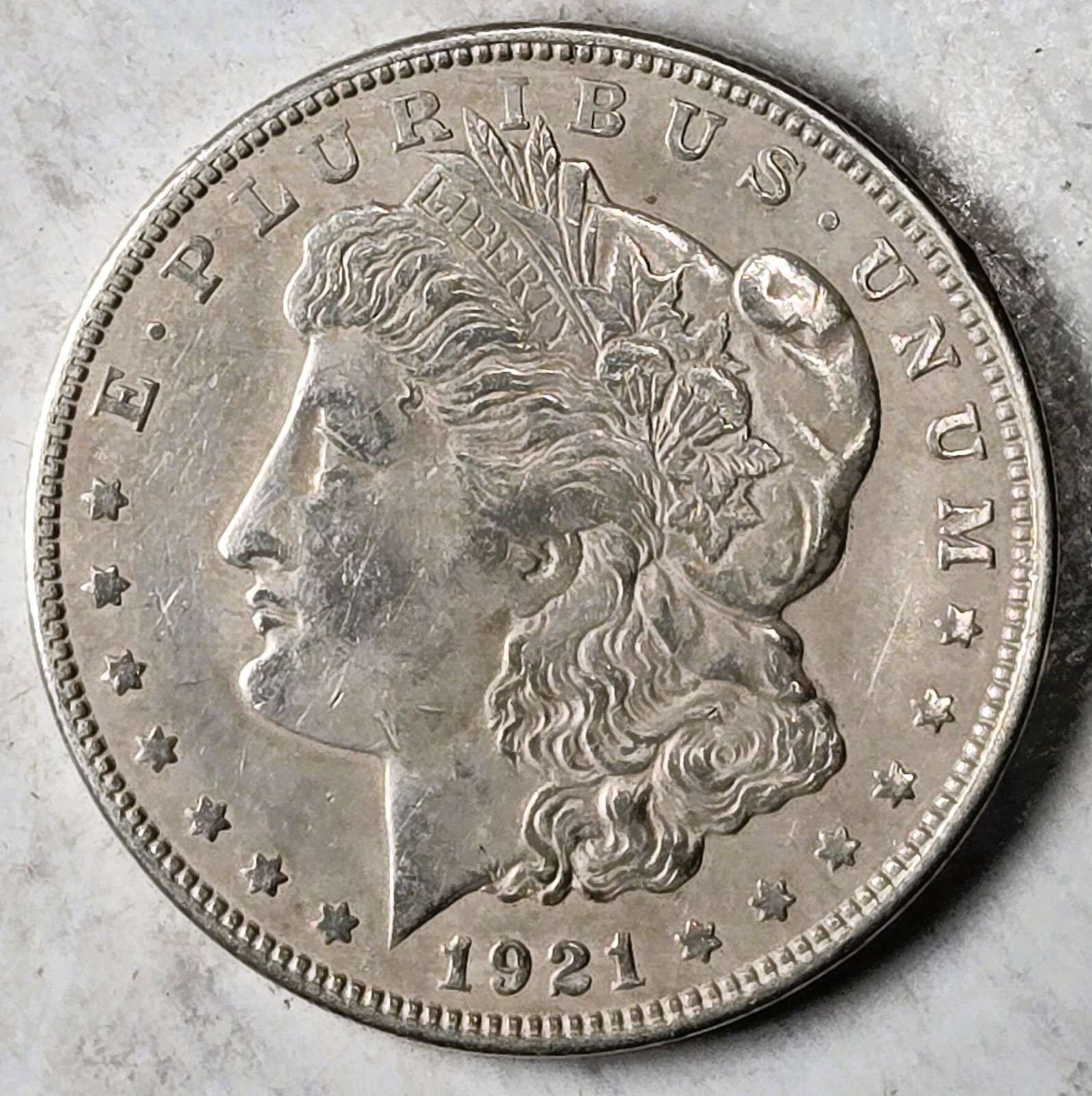 1921-D Morgan Silver Dollar - ONLY YEAR DENVER MINT MORGAN - Nicely Circulated
