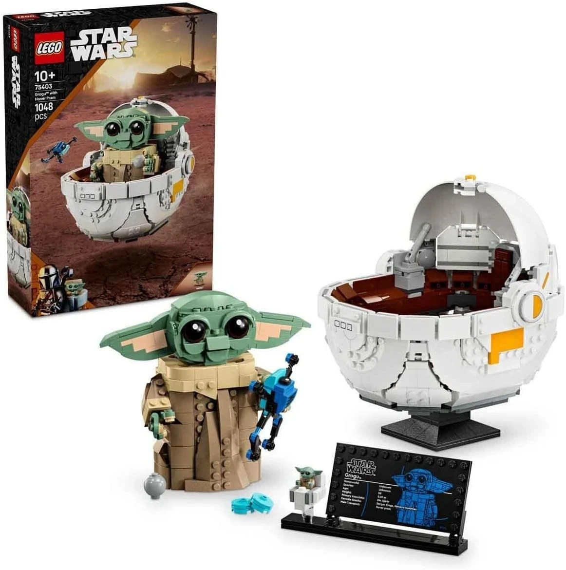 LEGO Star Wars 75403 Grogu w/ Hover Pram The Mandalorian 1048pcs FREE FAST SHIP