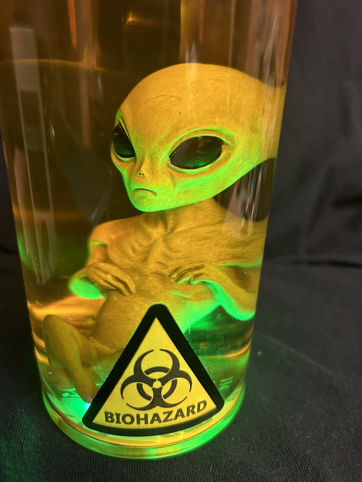 Alien Embryo Light Up Specimen in a Jar Halloween Horror Alien Baby UFO ET Prop Alien Embryo Light Up Specimen in a Jar Halloween Horror Alien Baby UFO ET Prop