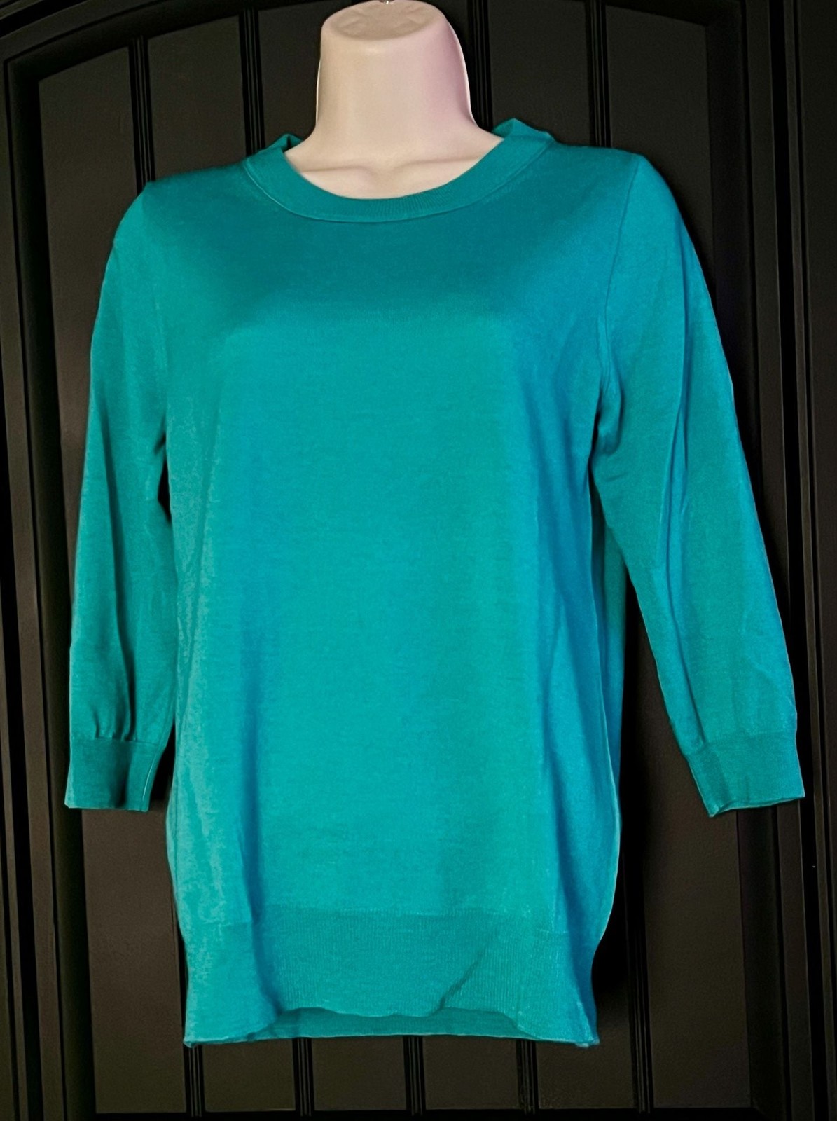 EUC J.Crew Tippi Merino Wool Sweater Size S Teal