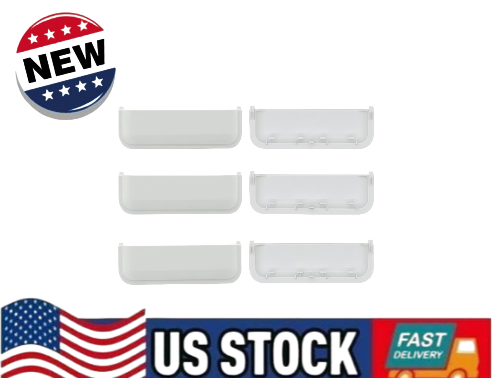 W10861225 AP5999398 PS11731583 W10714516 Dryer Door Handle for Whirlpool 6-PACK