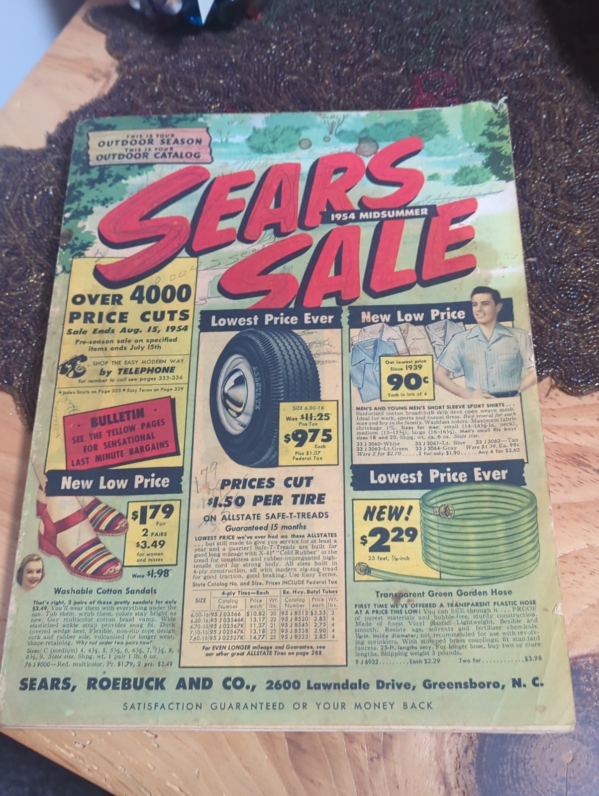 1954 Sears, Roebuck And Co. Mid Summer Catalog, 401 Pages