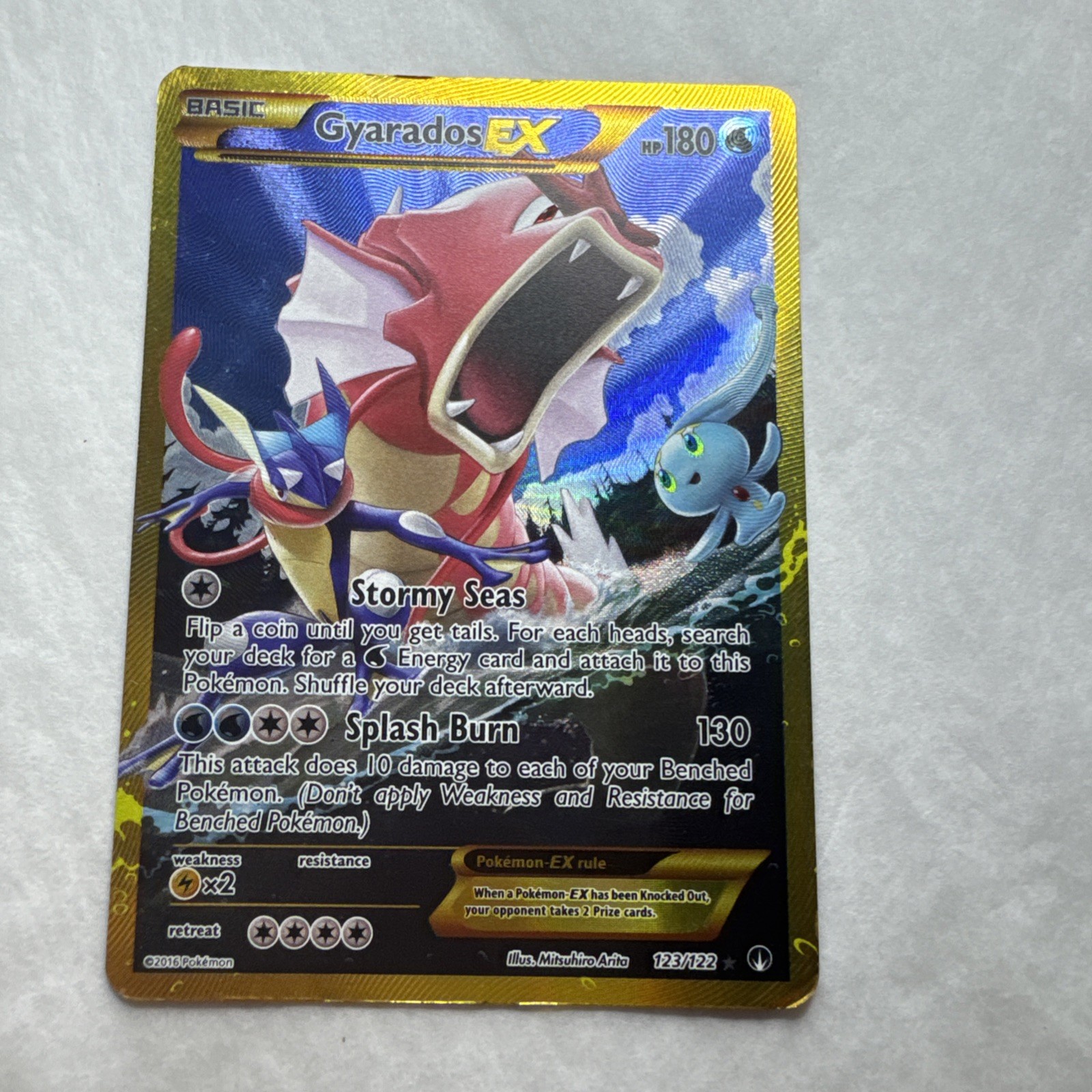 Gyarados EX 123/122 BREAKpoint - Holo Pokemon LP (Secret Rare)