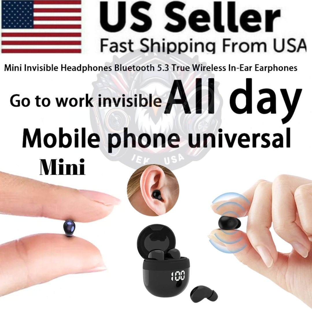 NEW TWS Mini Earbuds Invisible Sleep HeadphoneBluetooth 5.3 Earphones Wireless