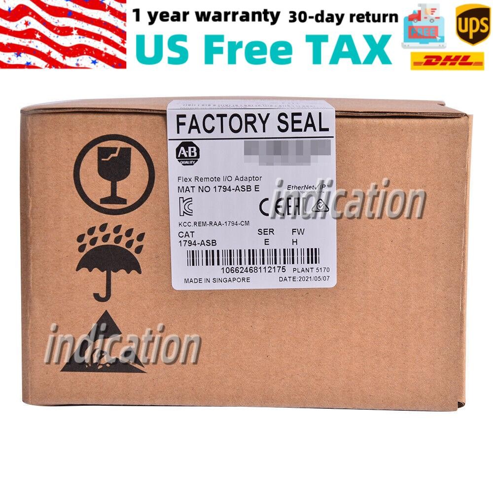 NEW Sealed Allen Bradley 1794-ASB SER E FLEX Remote I/O RIO Adapter 8 I/O NEW Sealed Allen Bradley 1794-ASB SER E FLEX Remote I/O RIO Adapter 8 I/O
