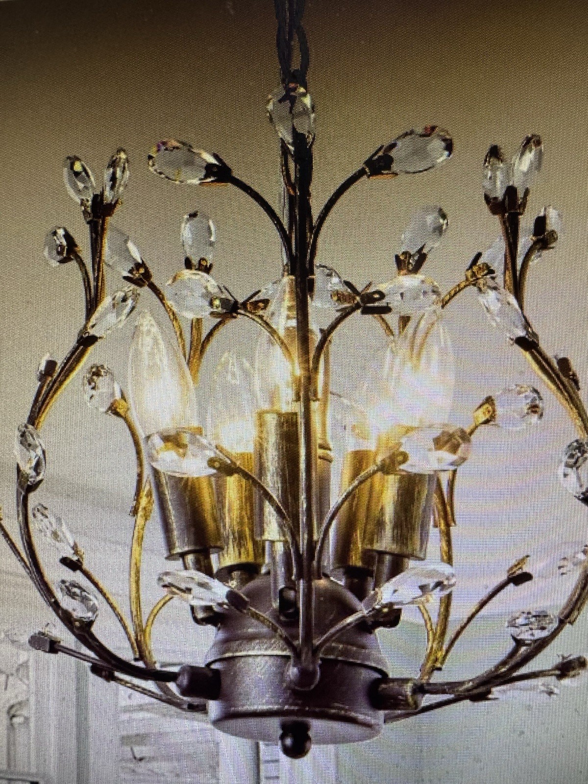 Vintage 5-Light Tree Branch Chandelier for Farmhouse Style Spaces