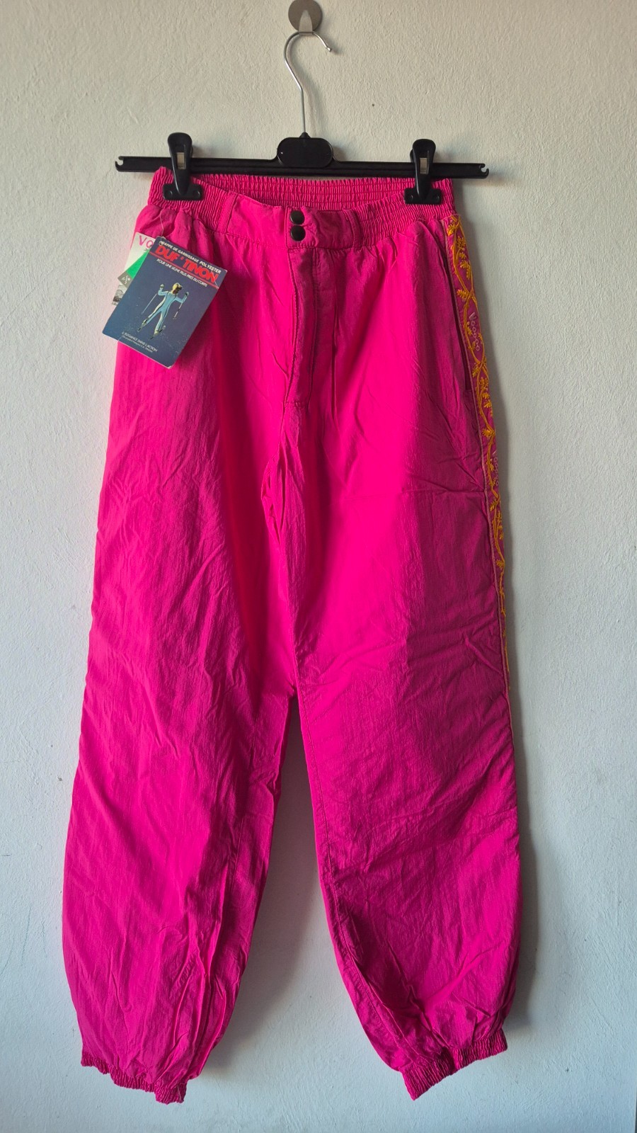 RARE Vintage 80s 90s VOODOO Neon Pink Ski Pants Deadstock NWT
