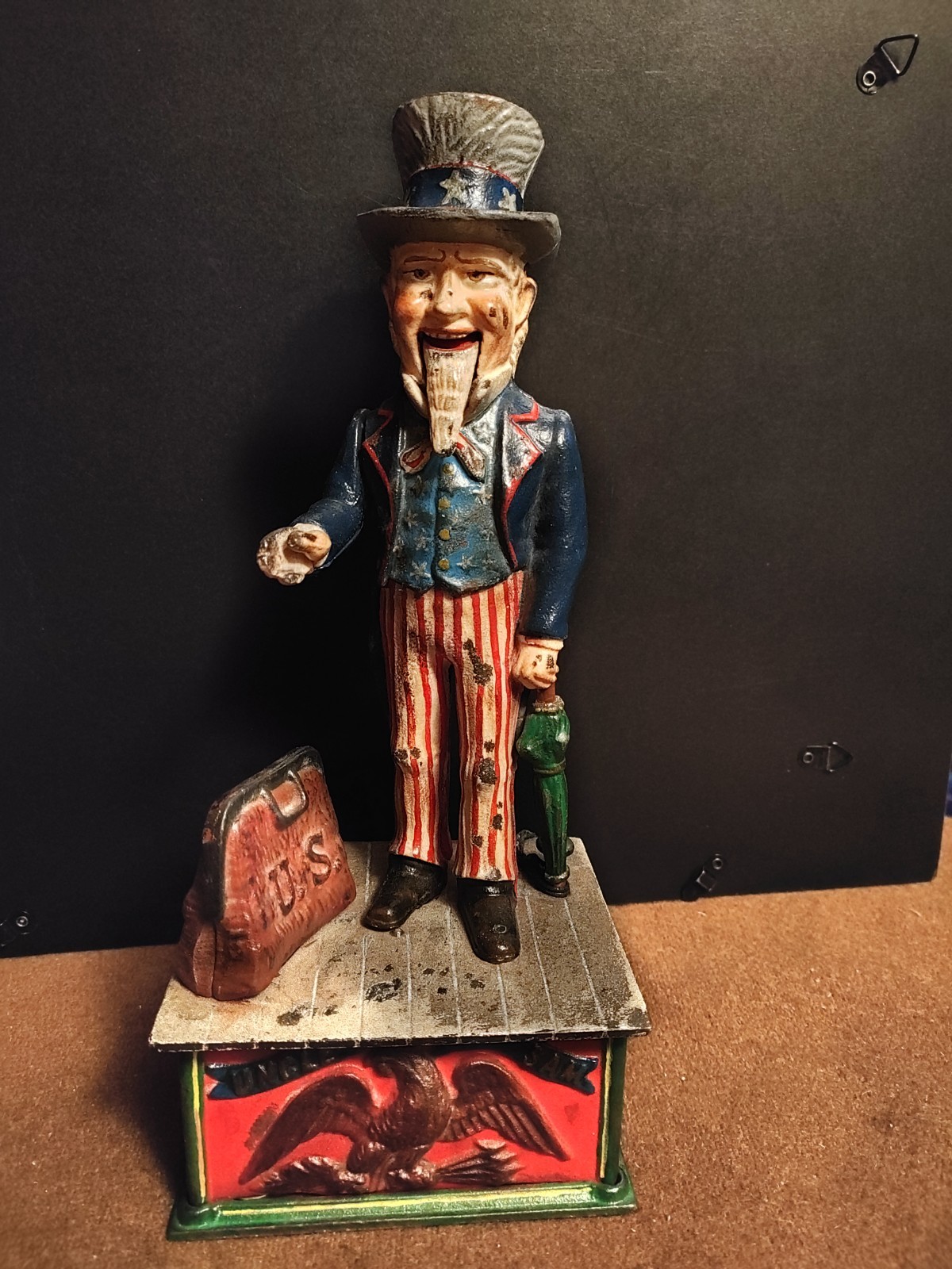 Cast Iron Uncle Sam old 1940\'s -50\'s Wilton Cast Iron Uncle Sam old 1940\'s -50\'s Wilton