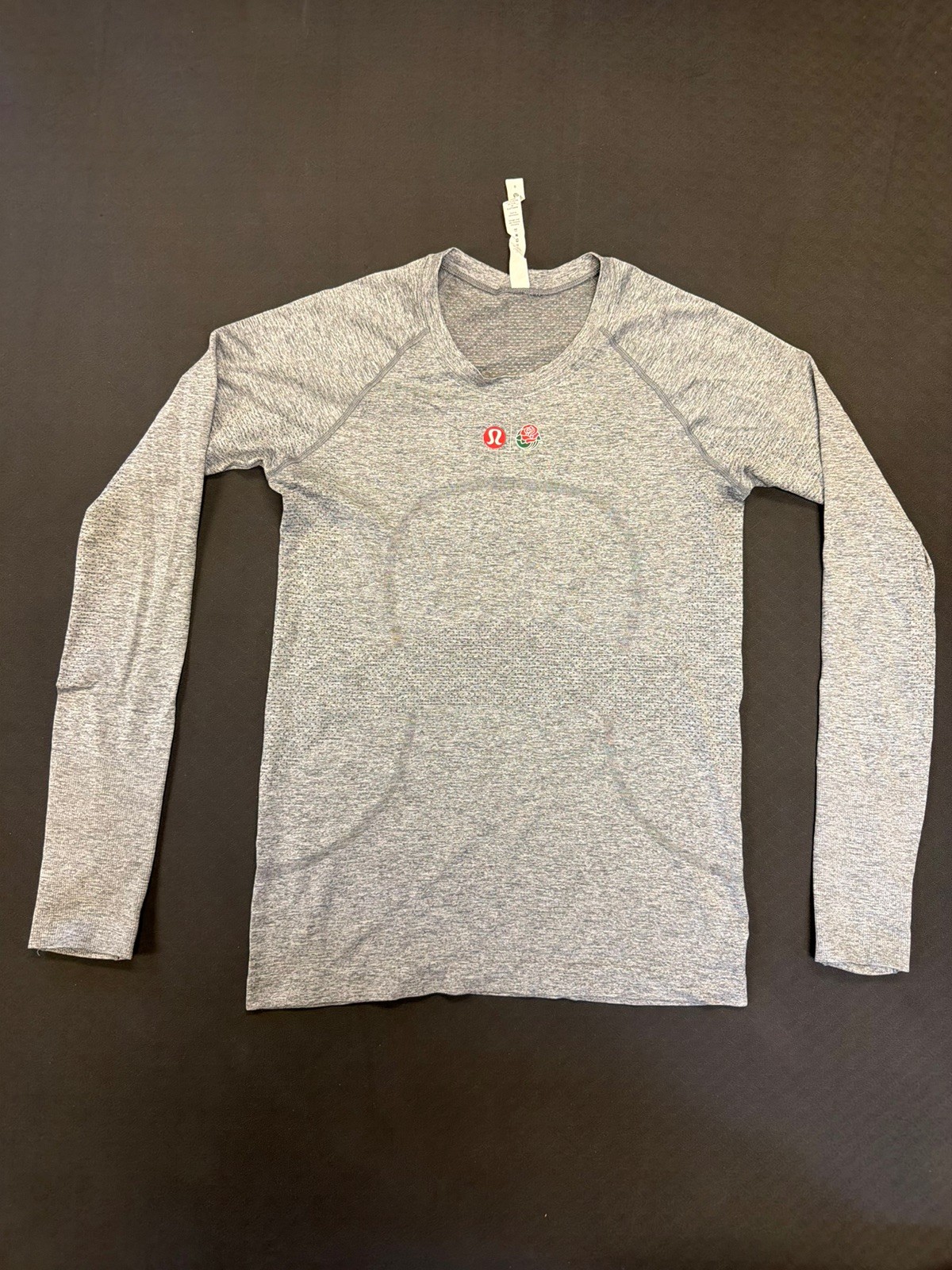 Lululemon Athletica Grey Swiftly Long-Sleeve Crew Rose Bowl Exclusive HTF