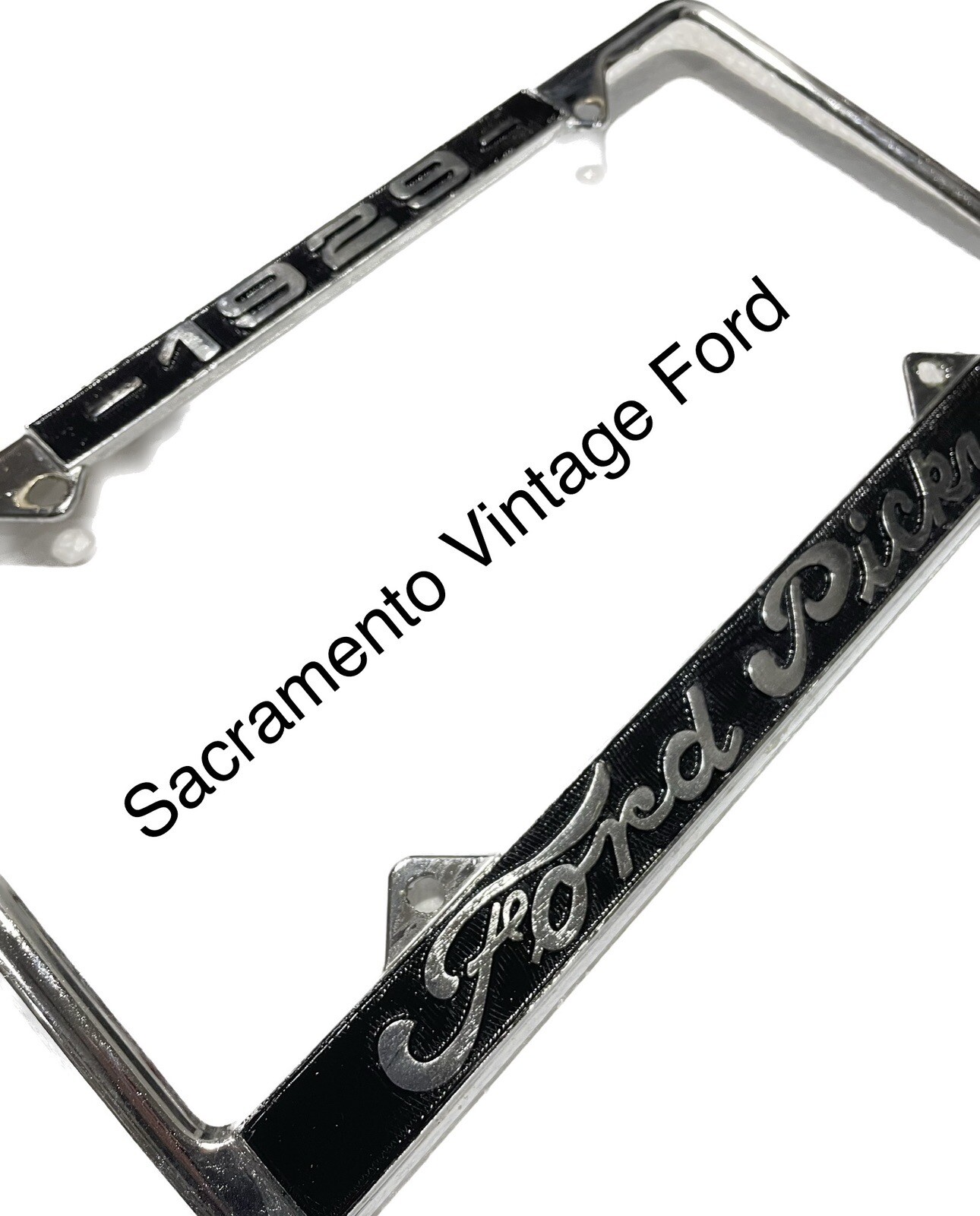 Vintage Raised Lettering 1929 Ford Pickup License Plate Frame Model A Vintage Raised Lettering 1929 Ford Pickup License Plate Frame Model A