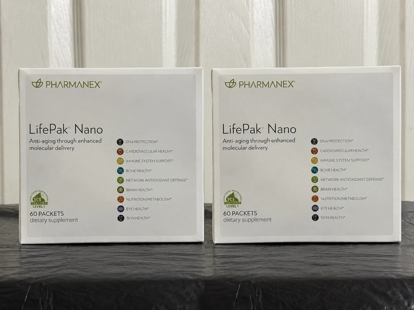 2Pack Nu Skin Pharmanex LifePak Nano 60 Packets - New Sealed - Exp 8/2029