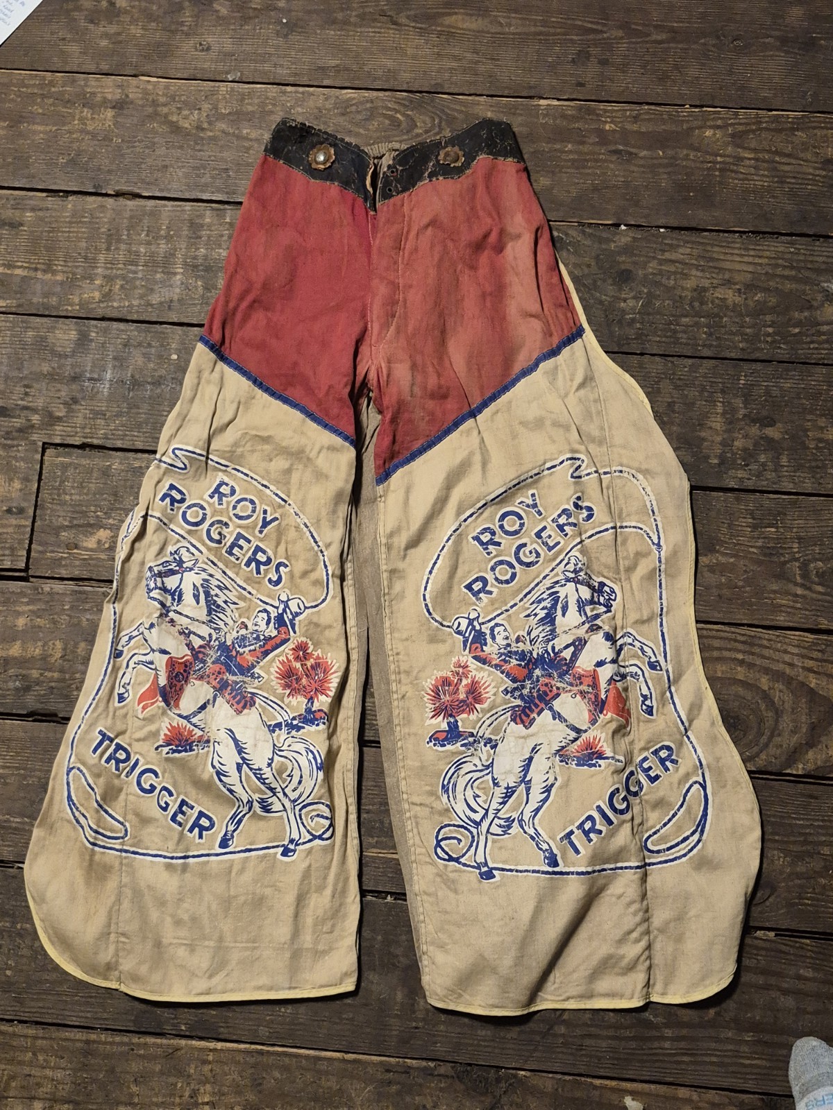 Rare Vintage 1950\'s Roy Rogers And Trigger Kids Cowboy Western Chaps