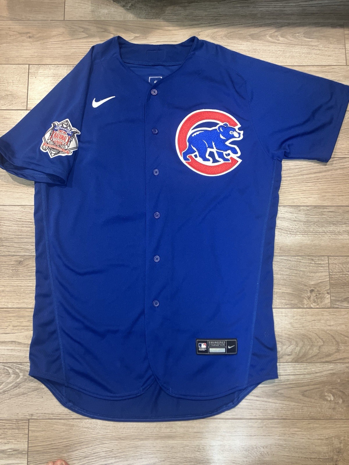 Chicago Cubs Black MLB Spring Training Game Used Worn Nike Authentic Jersey 44
