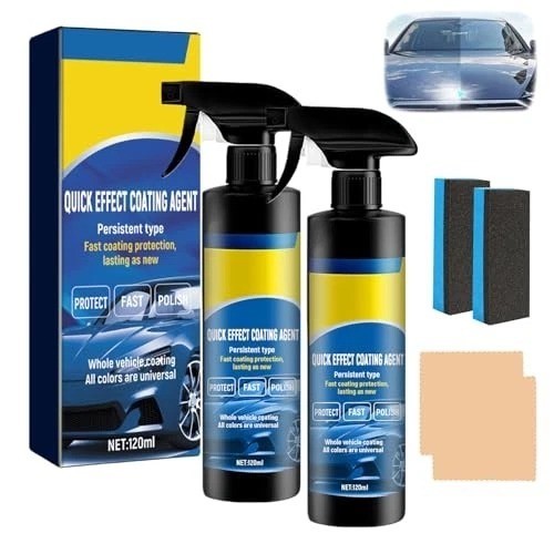 2PACK 120ML Advanced Car Quick-Acting Coating Agent Spray, Car Coating Spray