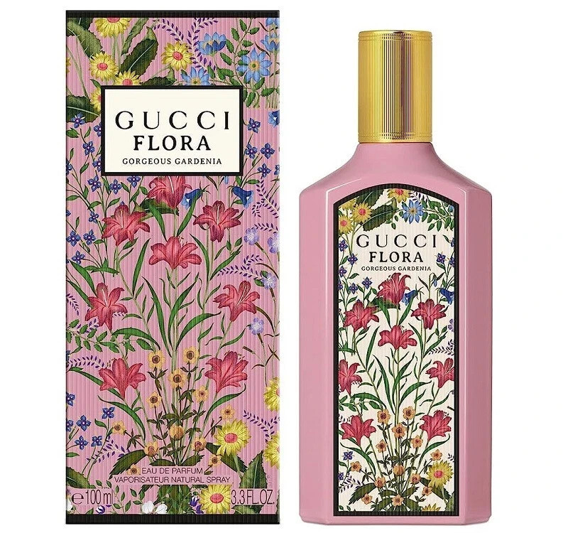 New Gucci Flora Gorgeous Gardenia Parfum 3.4 oz 100ml Women Sealed USA Shipping