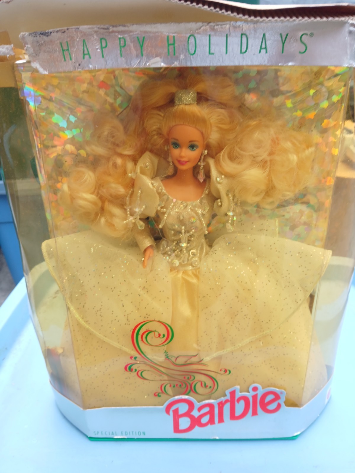 Vintage 1992 Happy Holidays Barbie Special Edition 1429 – Never Removed From Box