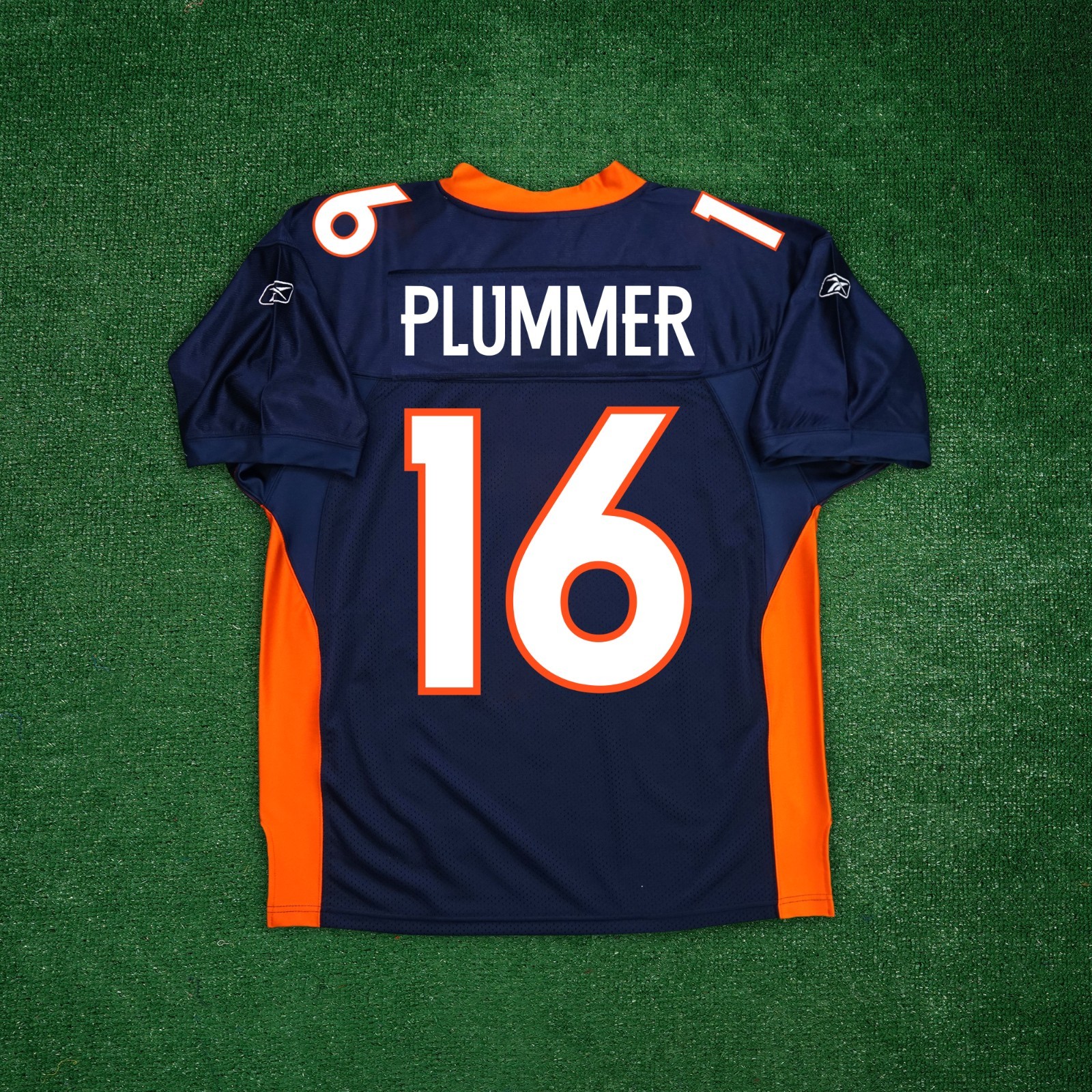 Jake Plummer Reebok Denver Broncos Authentic On-Field EQT Home Navy Blue Jersey