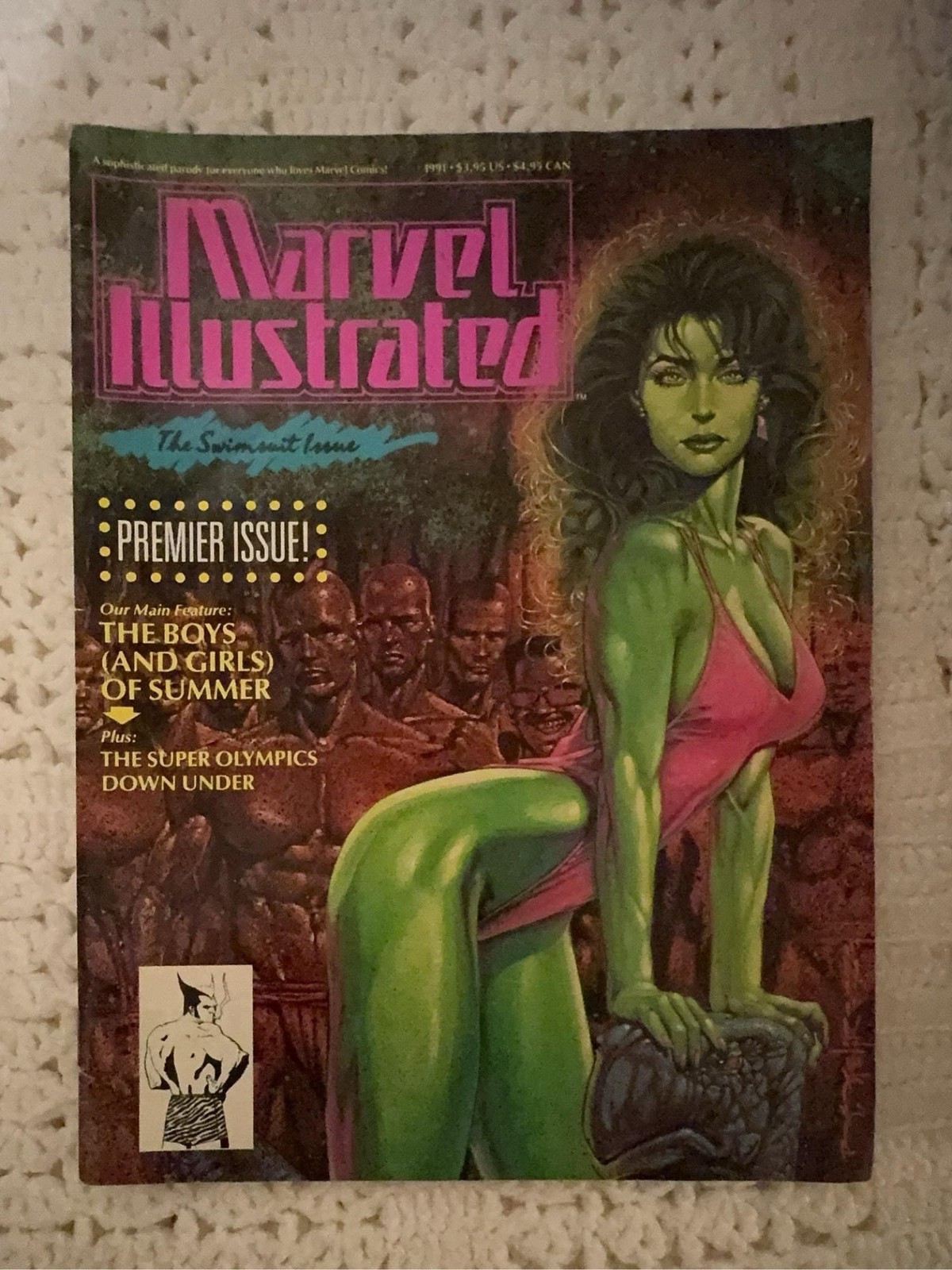 Vintage 1991 Marvel Illustrated The Swimsuit Issue Vol. 1 No. 1 Magazine