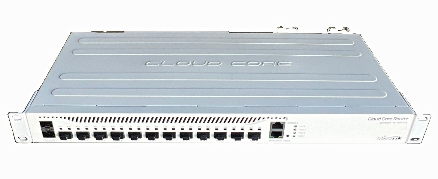 MikroTik CCR2004-1G-12S+2XS Cloud Core Router 1U Rackmount SFP+/RJ-45